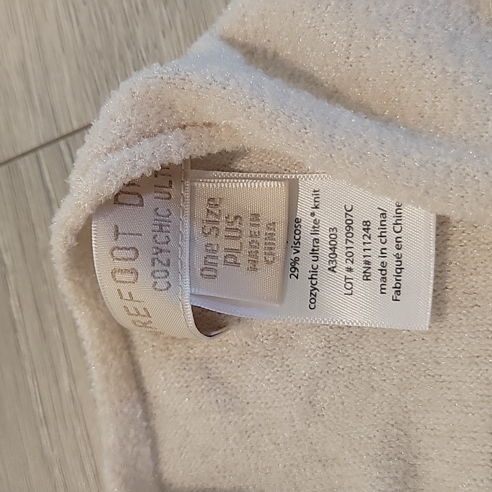 Barefoot Dreams CozyChic Ultra Lite Knit Poncho One Size Plus - Picture 6 of 6